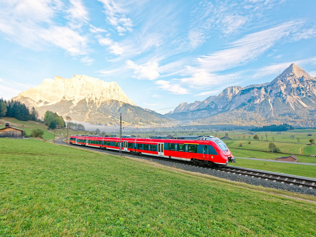 Hin mit der Bahn <br />Hinauf, wo du willst